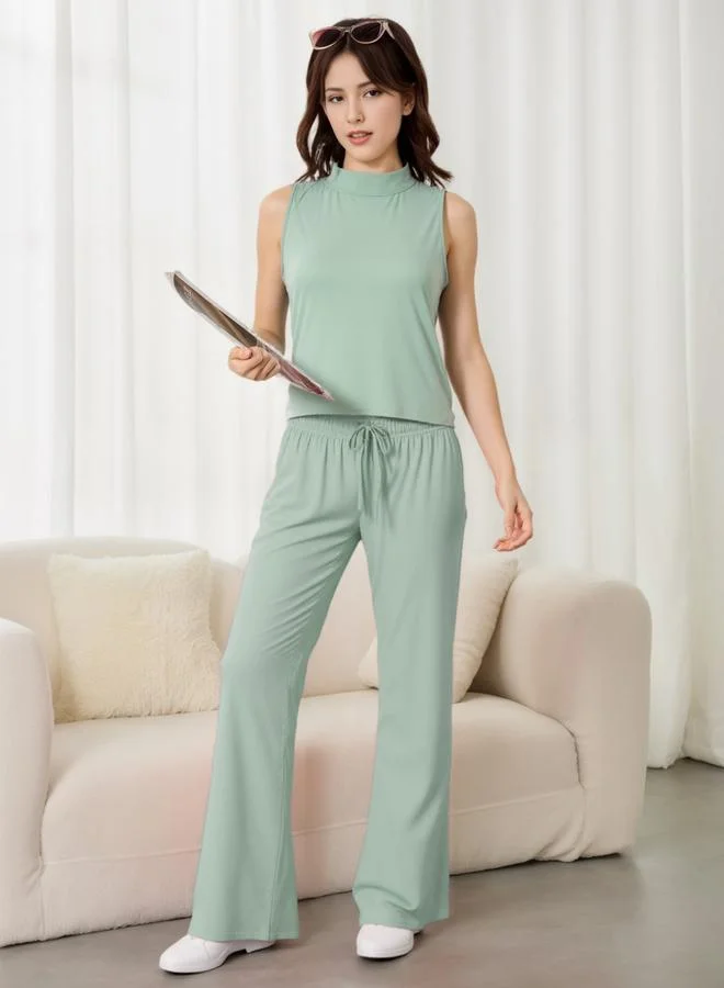 Take Two  Women Green Sleeveless Top and Pyjama Set for Women | Best Price UAE